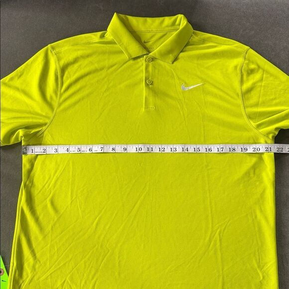 Nike Men's Short Sleeve Dri-Fit Core Golf Polo Shirt Bright Cactus M NEW *Sample - Picture 3 of 9